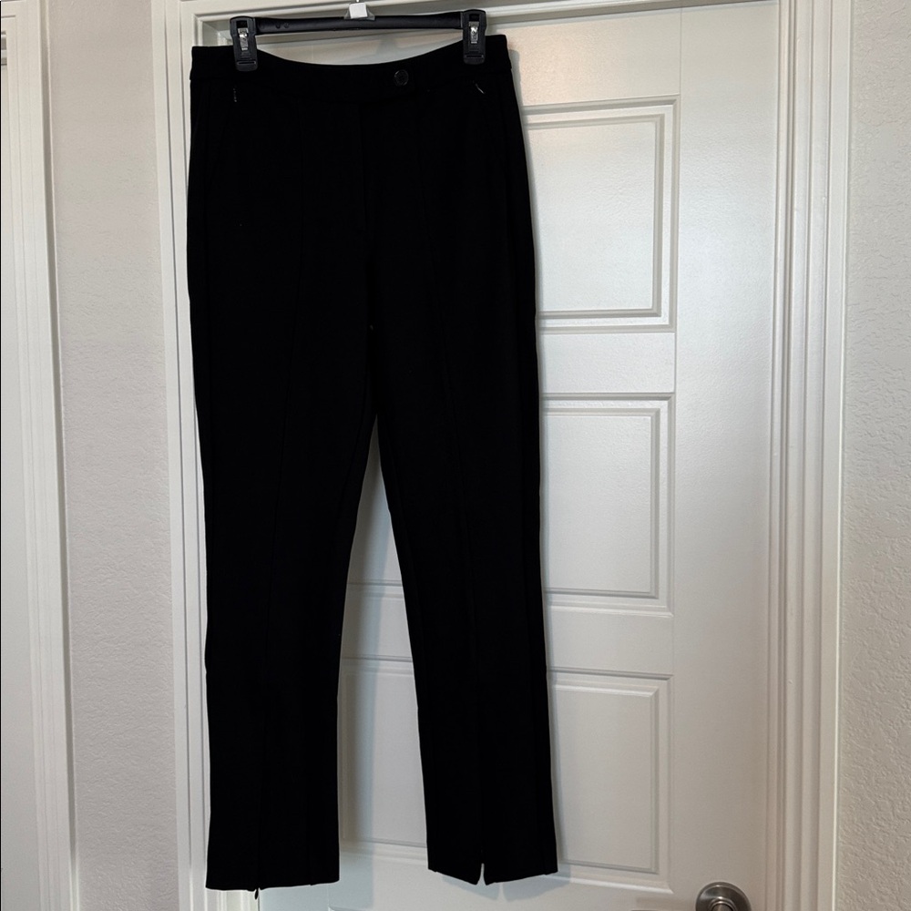 Maeve Classic Black Straight Leg Pants